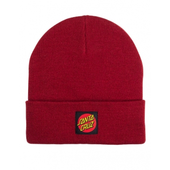 SANTA CRUZ CLASSIC LABEL DOT BEANIE KETCHUP