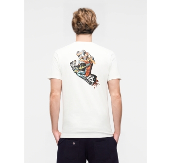 SANTA CRUZ COLLAGE HAND T-SHIRT WHITE