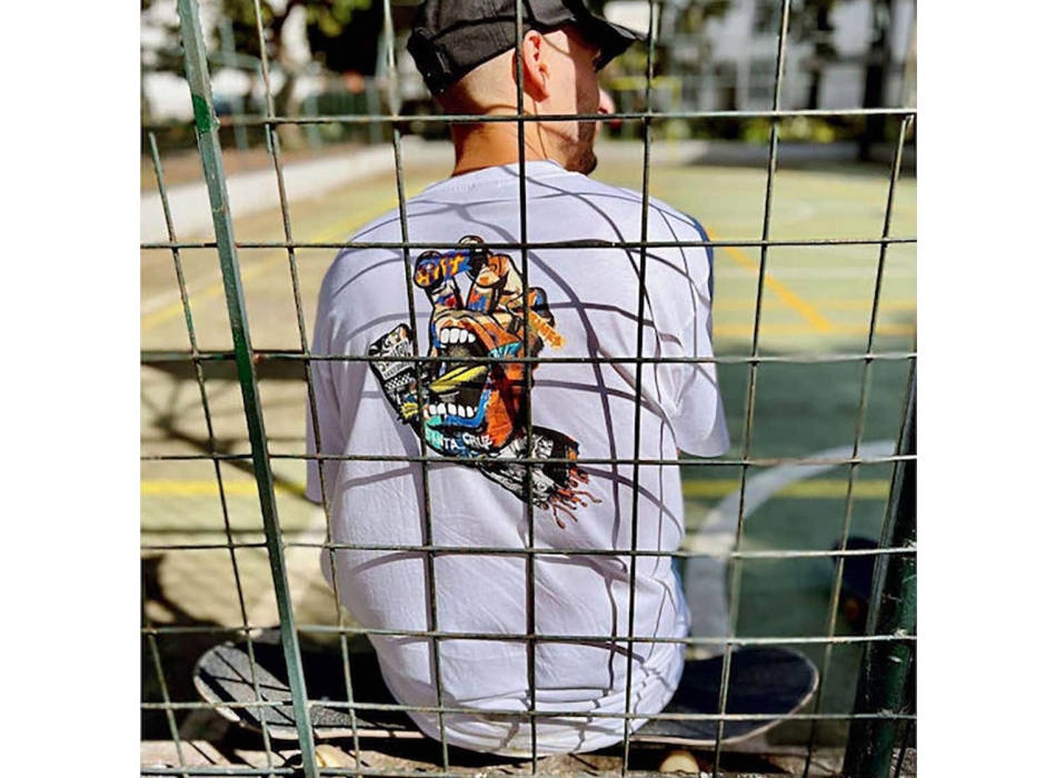 SANTA CRUZ COLLAGE HAND T-SHIRT WHITE