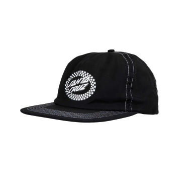 SANTA CRUZ COLLAGE OVAL DOT SNAPBACK BLACK