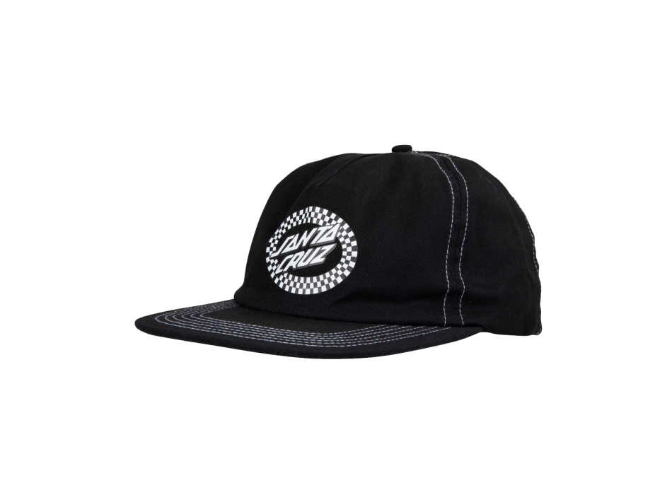 SANTA CRUZ COLLAGE OVAL DOT SNAPBACK BLACK