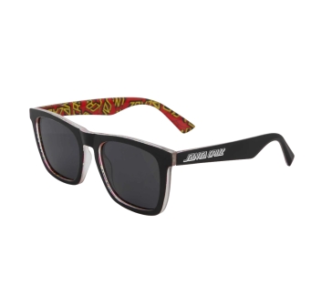 SANTA CRUZ CRUZ SUNGLASSES BLACK BLACK