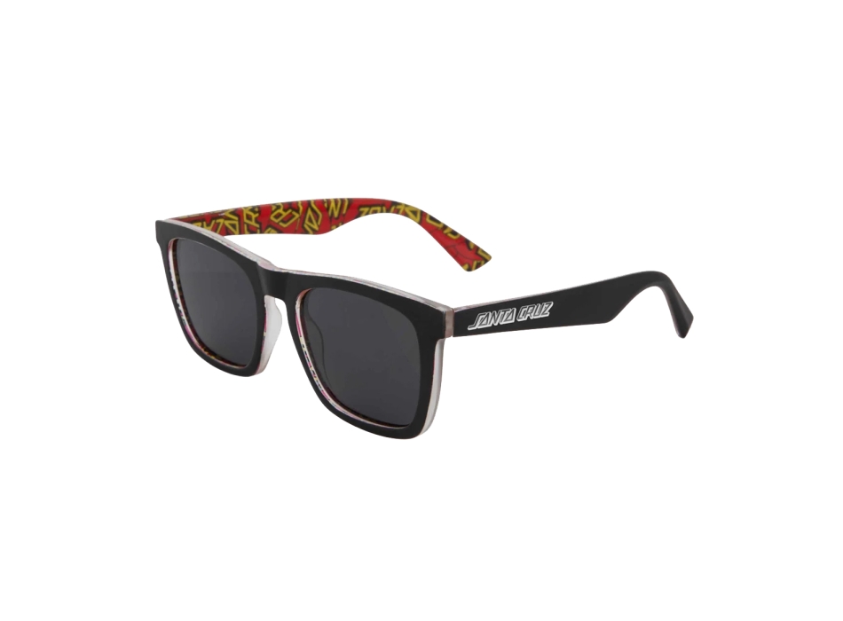 SANTA CRUZ CRUZ SUNGLASSES BLACK BLACK