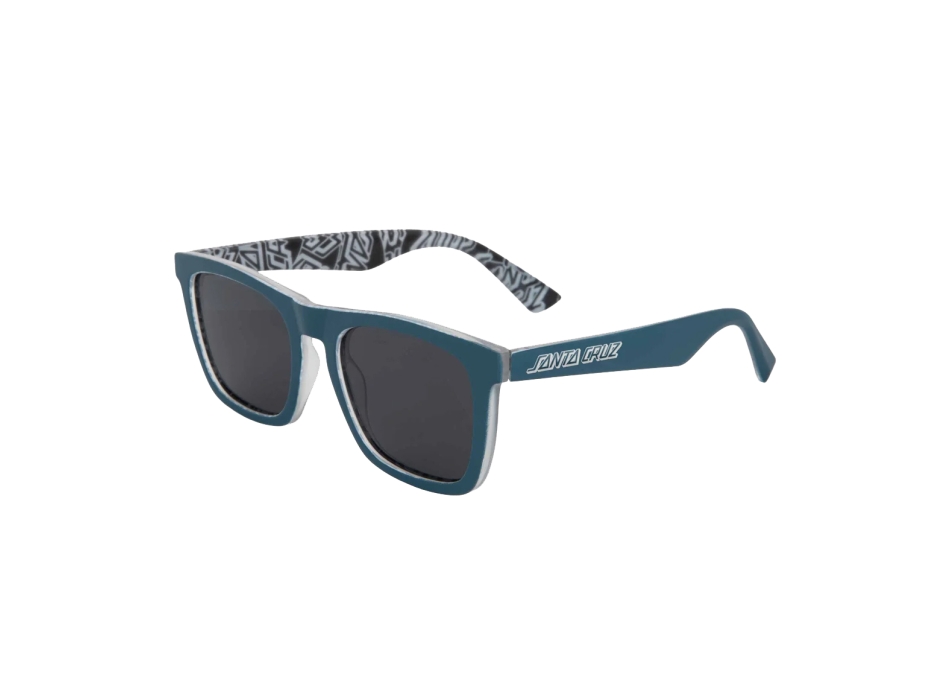 SANTA CRUZ CRUZ SUNGLASSES TEAL BLACK