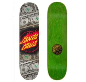 SANTA CRUZ DOLLAR FLAME DOT 8.0" DECK