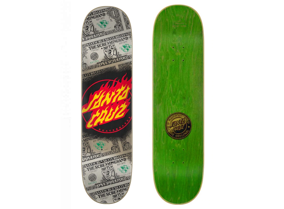 SANTA CRUZ DOLLAR FLAME DOT 8.0" DECK