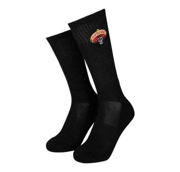 SANTA CRUZ GUZMAN SKULL SOCK BLACK
