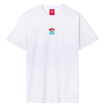 SANTA CRUZ JOHNSON DANGER ZONE 2 T-SHIRT WHITE