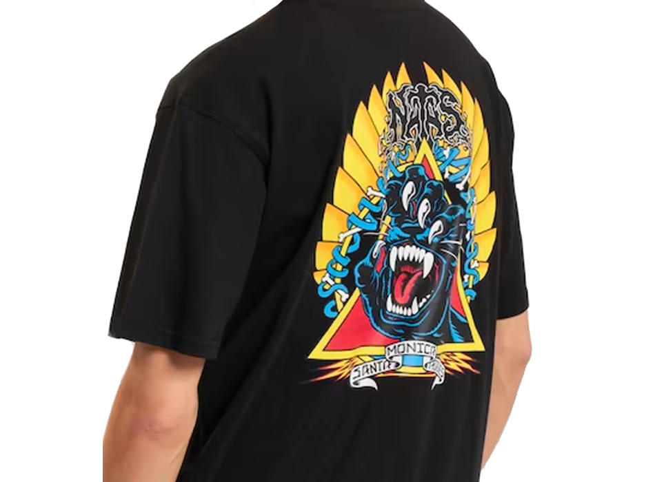 SANTA CRUZ NATAS SCREAMING PANTHER T-SHIRT BLACK