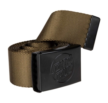 SANTA CRUZ OPUS DOT EMBOSS BELT UNIFORM GREEN
