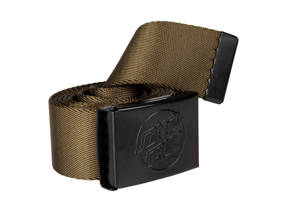 SANTA CRUZ OPUS DOT EMBOSS BELT UNIFORM GREEN