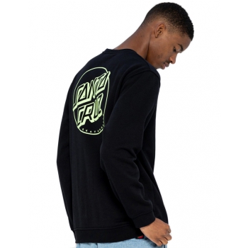 SANTA CRUZ OPUS DOT STRIPE CREW MINT BLACK