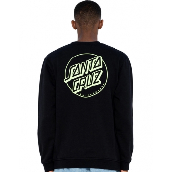 SANTA CRUZ OPUS DOT STRIPE CREW MINT BLACK