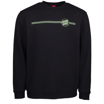 SANTA CRUZ OPUS DOT STRIPE CREW MINT BLACK