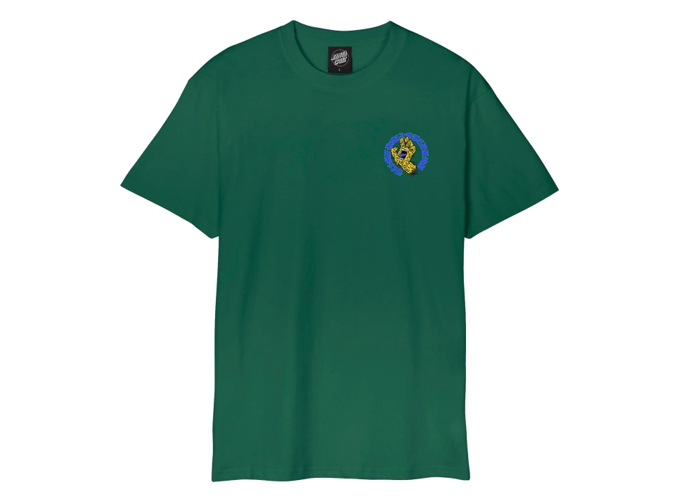 SANTA CRUZ SB HAND T-SHIRT ALPINE GREEN