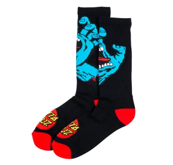 SANTA CRUZ SCREAMING HAND SOCK BLACK