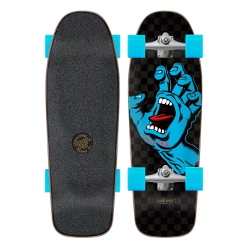 SANTA CRUZ SCREAMING HAND CHECK SURF SKATE 9.80 X 3.20