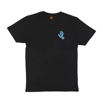 SANTA CRUZ SCREAMING HAND CHEST T-SHIRT BLACK