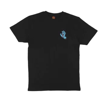 SANTA CRUZ SCREAMING HAND CHEST T-SHIRT BLACK