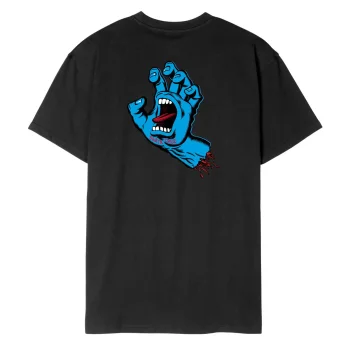 SANTA CRUZ NATAS SCREAMING HAND CHEST T-SHIRT BLACK