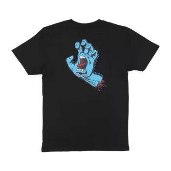 SANTA CRUZ SCREAMING HAND CHEST T-SHIRT BLACK