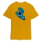 SANTA CRUZ NATAS SCREAMING HAND CHEST T-SHIRT GOLD