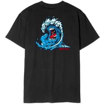 SANTA CRUZ SCREAMING WAVE T-SHIRT BLACK