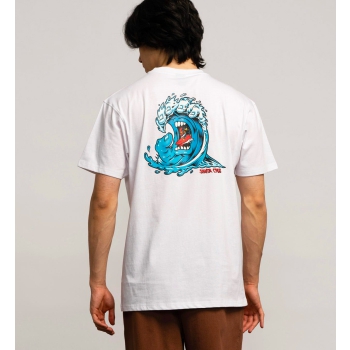 SANTA CRUZ SCREAMING WAVE T-SHIRT WHITE