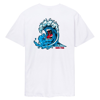 SANTA CRUZ SCREAMING WAVE T-SHIRT WHITE