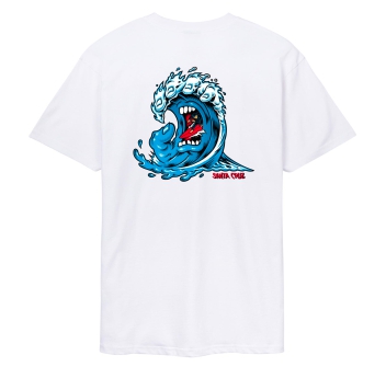 SANTA CRUZ SCREAMING WAVE T-SHIRT WHITE