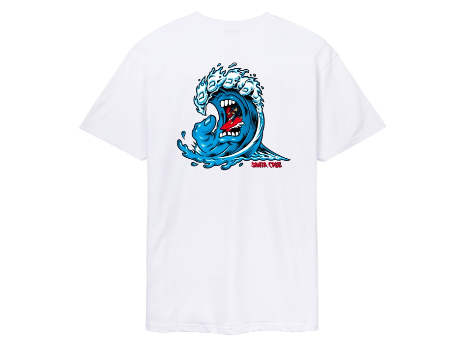 SANTA CRUZ SCREAMING WAVE T-SHIRT WHITE