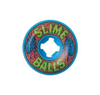 SANTA CRUZ SKATEBOARD WHEELS SKATE 53MM FLEA BALLS SPEED BALLS 99A BLUE