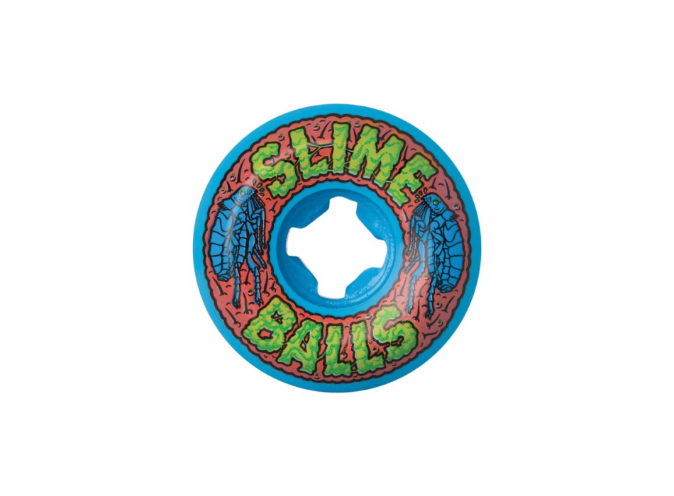 SANTA CRUZ SKATEBOARD WHEELS SKATE 53MM FLEA BALLS SPEED BALLS 99A BLUE