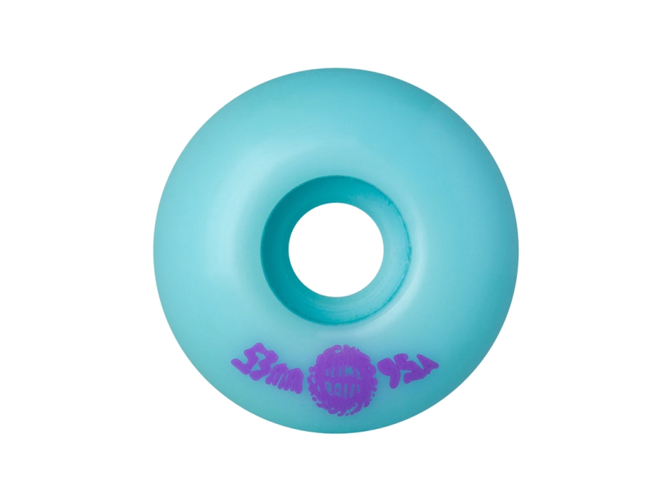 SANTA CRUZ SLIME BALLS SNOT ROCKETS PASTEL BLUE RUOTE SKATE 53MM