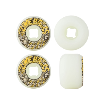 SANTA CRUZ SLIME BALLS VOMIT MINI II WHITE YELLOW WHEELS 56MM