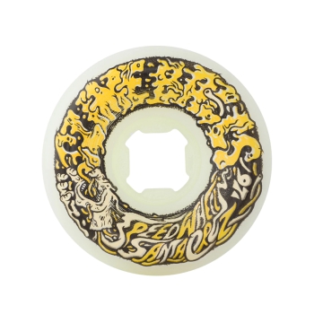 SANTA CRUZ SLIME BALLS VOMIT MINI II WHITE YELLOW WHEELS 56MM