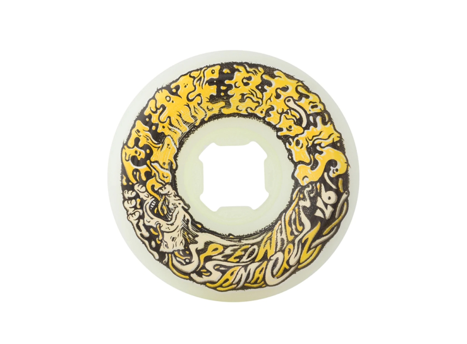 SANTA CRUZ SLIME BALLS VOMIT MINI II WHITE YELLOW WHEELS 56MM