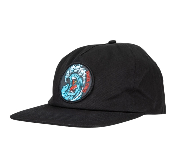 SANTA CRUZ SREAMING WAVE SNAPBACK BLACK