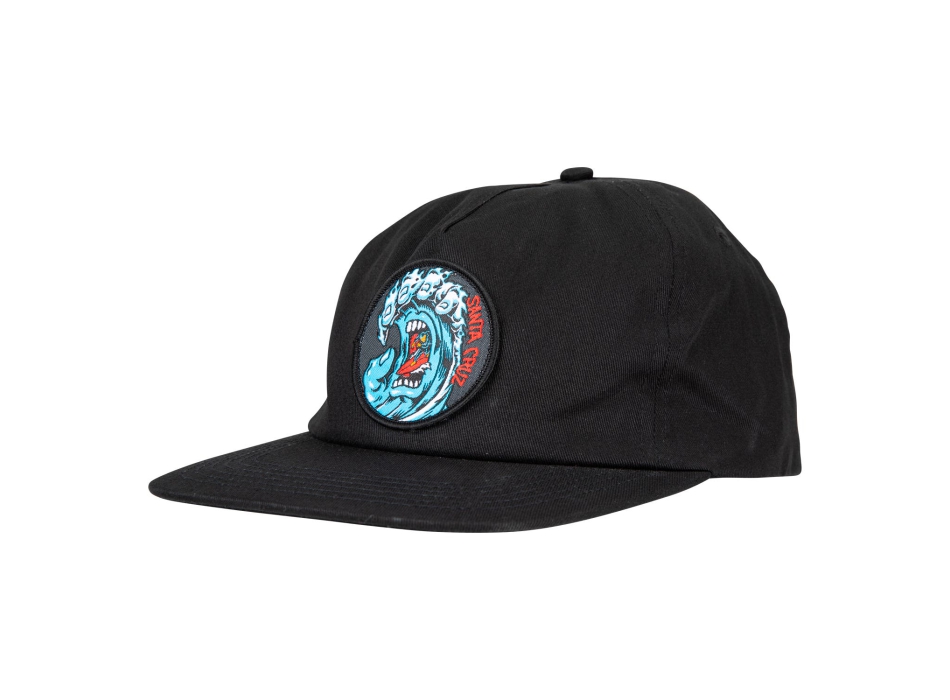 SANTA CRUZ SREAMING WAVE SNAPBACK BLACK