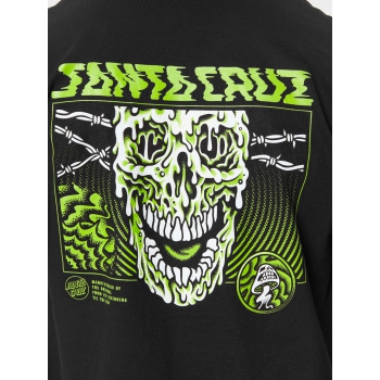 SANTA CRUZ TOXIC SKULL T-SHIRT BLACK
