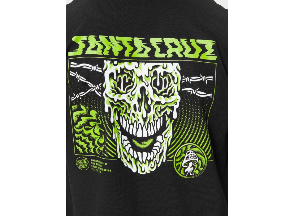SANTA CRUZ TOXIC SKULL T-SHIRT BLACK