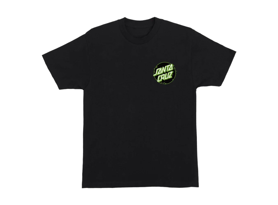 SANTA CRUZ TOXIC SKULL T-SHIRT BLACK