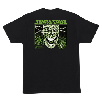 SANTA CRUZ TOXIC SKULL T-SHIRT BLACK