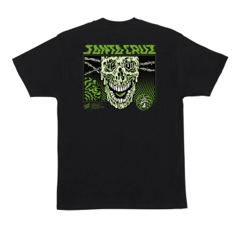 SANTA CRUZ TOXIC SKULL T-SHIRT BLACK