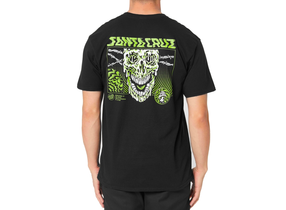 SANTA CRUZ TOXIC SKULL T-SHIRT BLACK