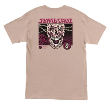 SANTA CRUZ TOXIC SKULL T-SHORT TAUPE