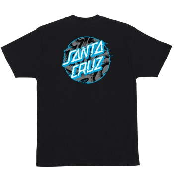 SANTA CRUZ VIVID SLICK DOT T-SHIRT BLACK