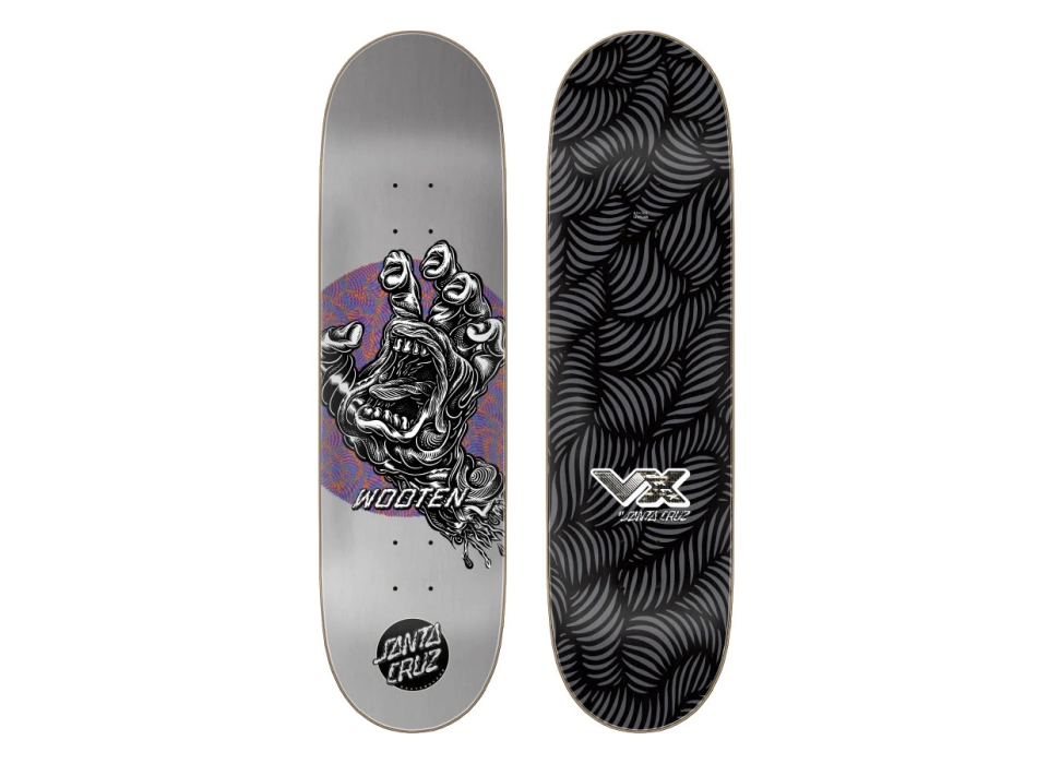SANTA CRUZ WOOTEN ALIVE HAND VX 8.5" DECK