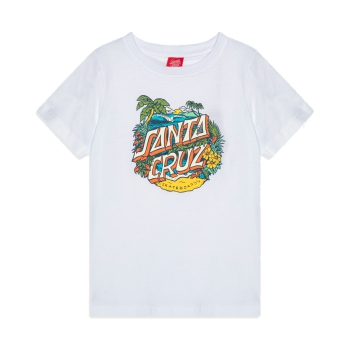 SANTA CRUZ YOUTH ALOHA DOT FRONT T-SHIRT