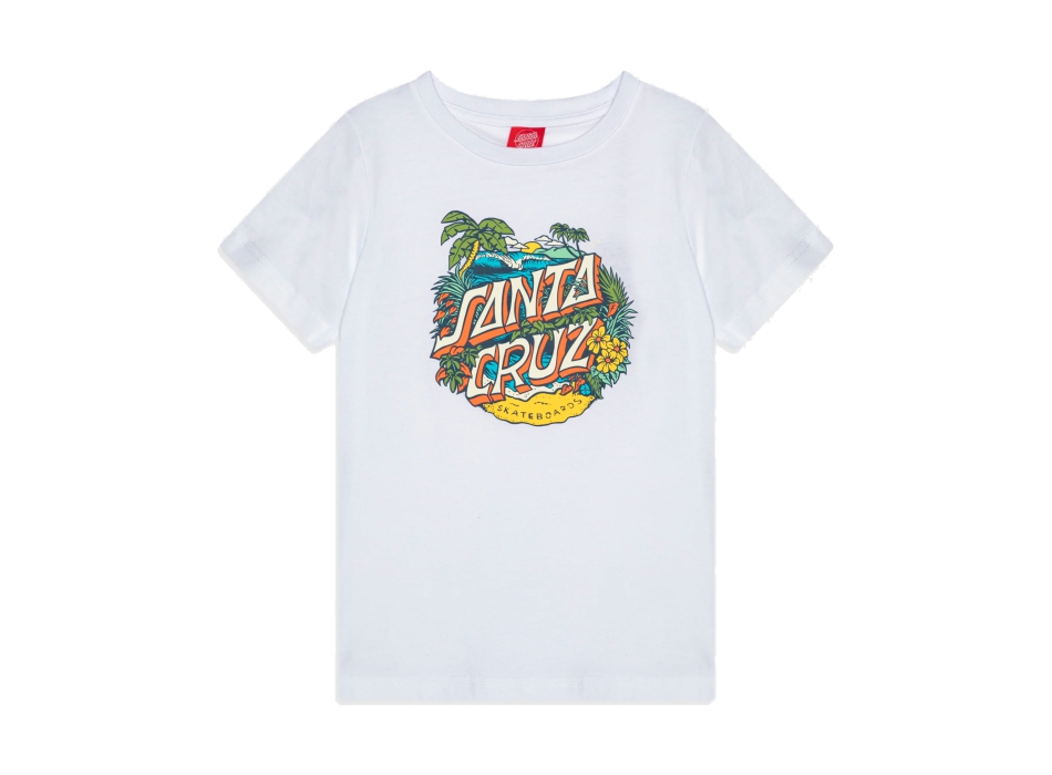 SANTA CRUZ YOUTH ALOHA DOT FRONT T-SHIRT